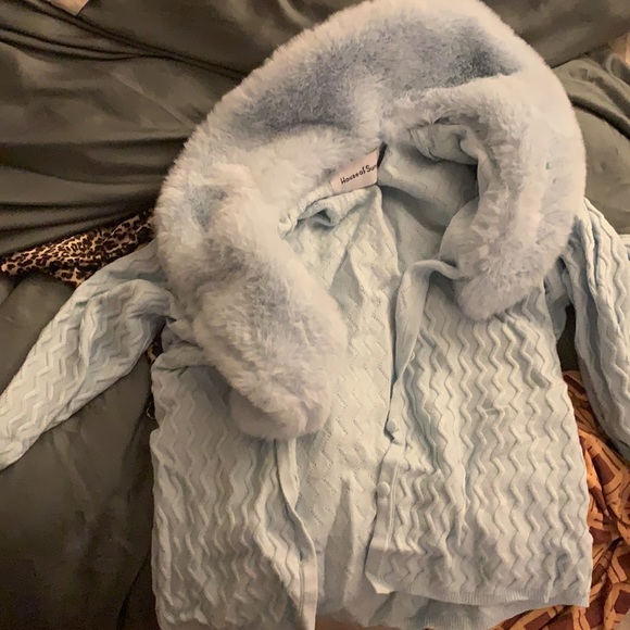 HOUSE OF SUNNY PACIFIC PEGGY CARDIGAN sky blue - Picture 2 of 4